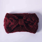 Winter Crochet Bow Twisted Head Band, Headbands, $ 15.00, A Moment Of Now™